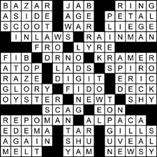 crossword solution
